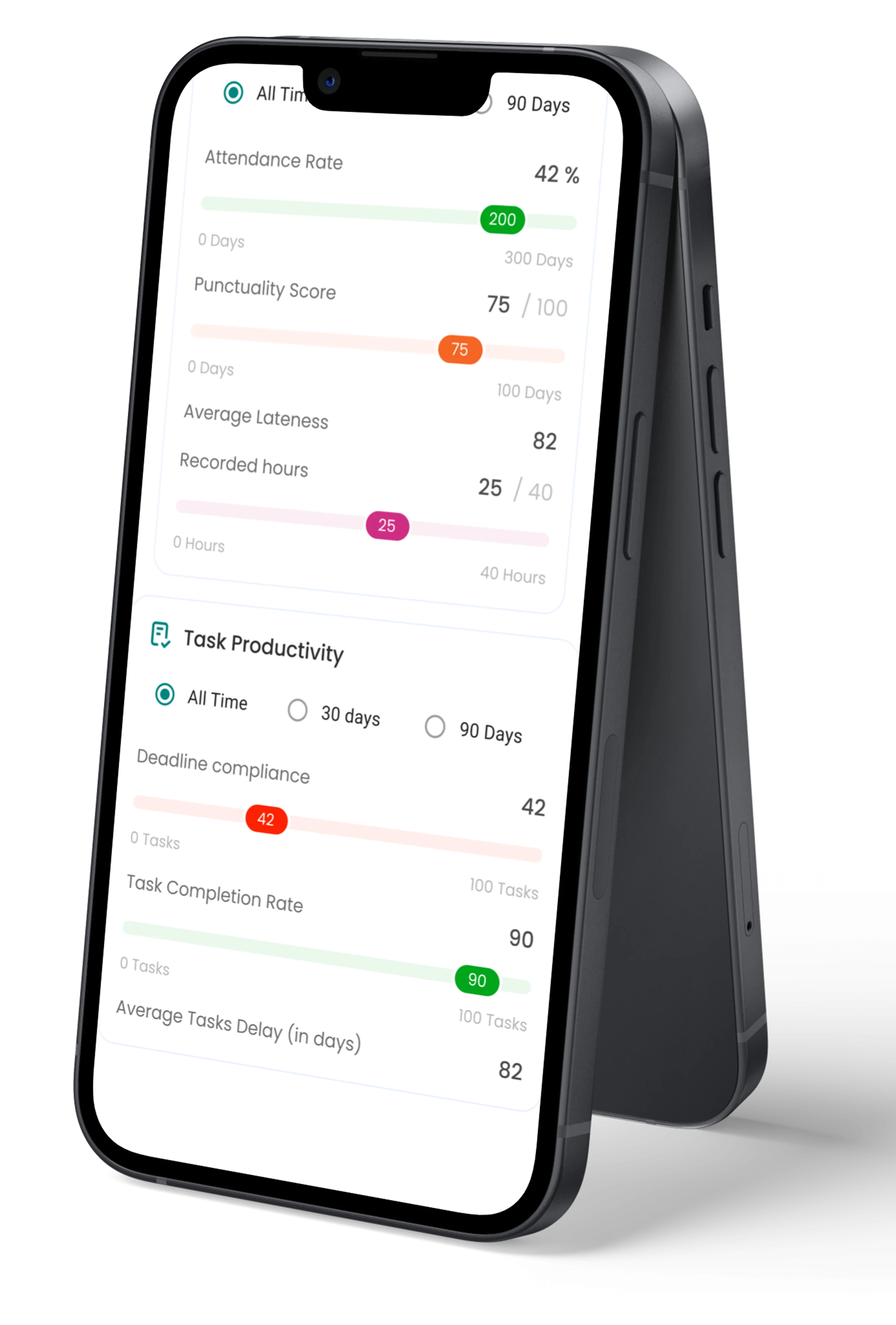 Tasks screen 4